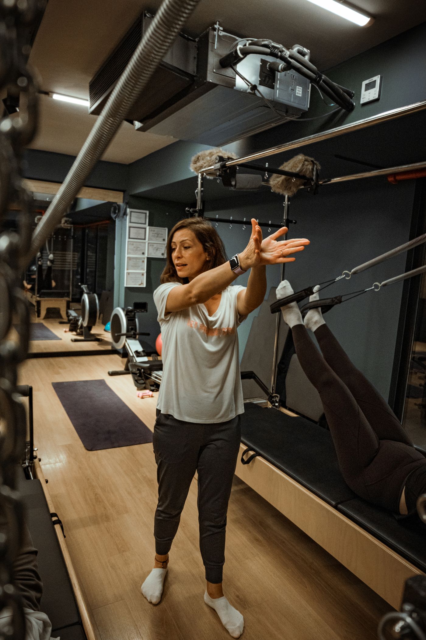 Certified instructor coaching form in the studio